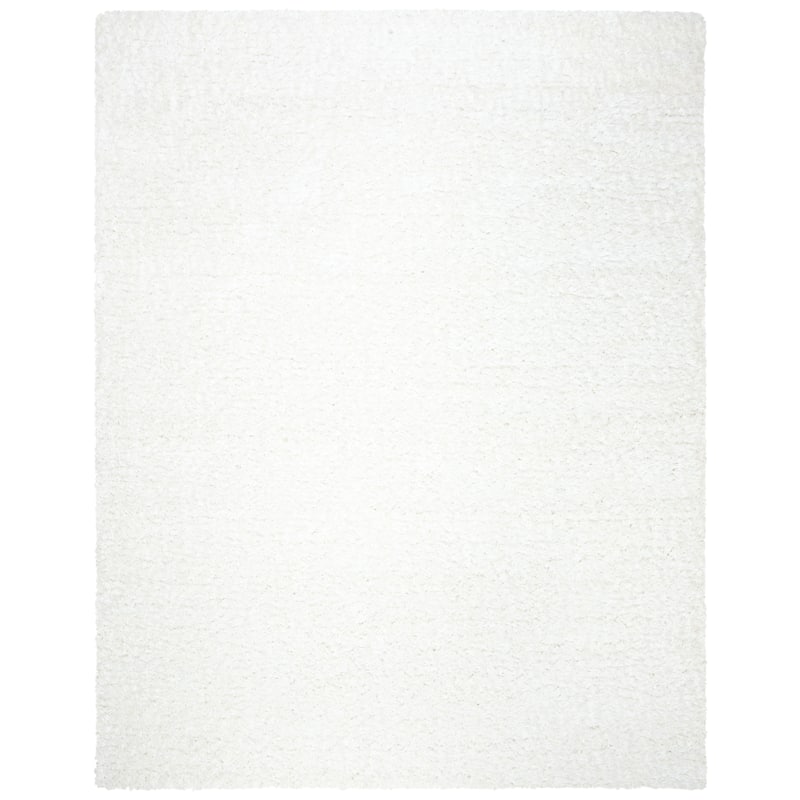 SAFAVIEH Madrid Shag Soledad Solid 2-inch Thick Rug - 10'6" x 14' - Ivory