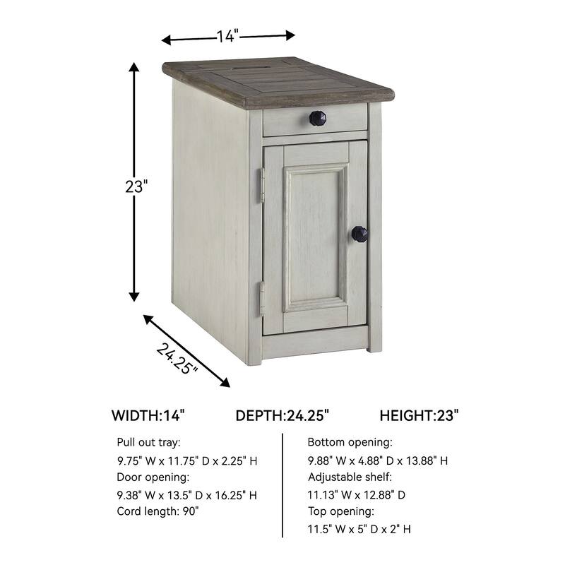 Bolanburg Casual Chair Side End Table Two-tone