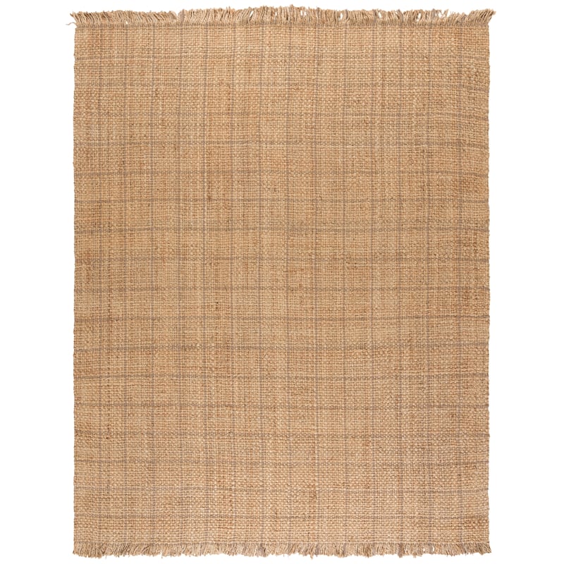 SAFAVIEH Flatweave Natural Miyoko Fiber Farmhouse Jute Rug - 6' x 9' - Natural