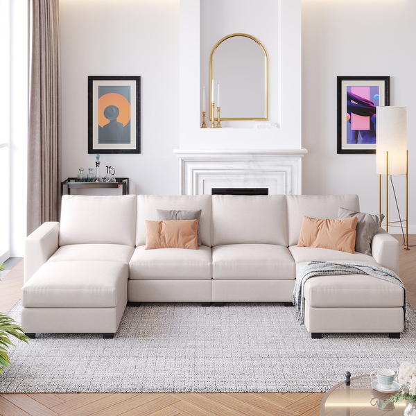 Comfy u shaped sale sectional