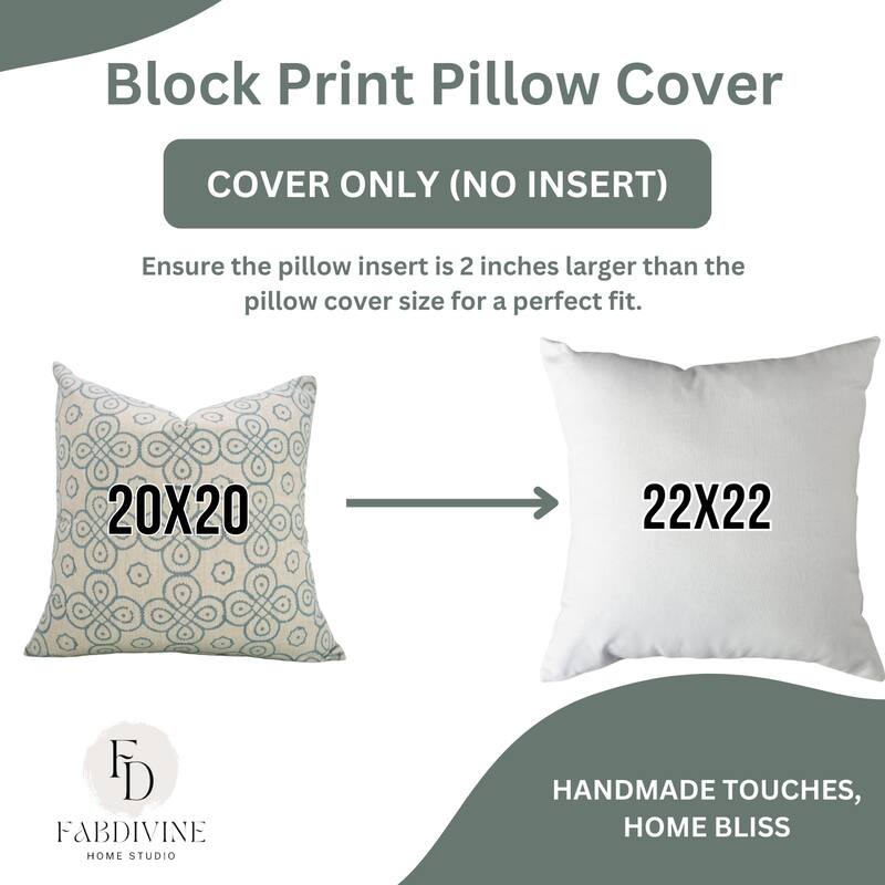 Fabdivine Linen Cushion Cover Floral Throw Handmade Purple Pillow Case for Couch Office Guest Bedroom Farmhouse, Pushaplata