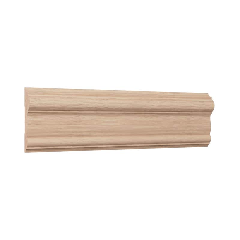 WM297: 11/16-in D x 3-in W x 96-in L Americraft Solid Hardwood Stain Grade Chair Rail Moulding