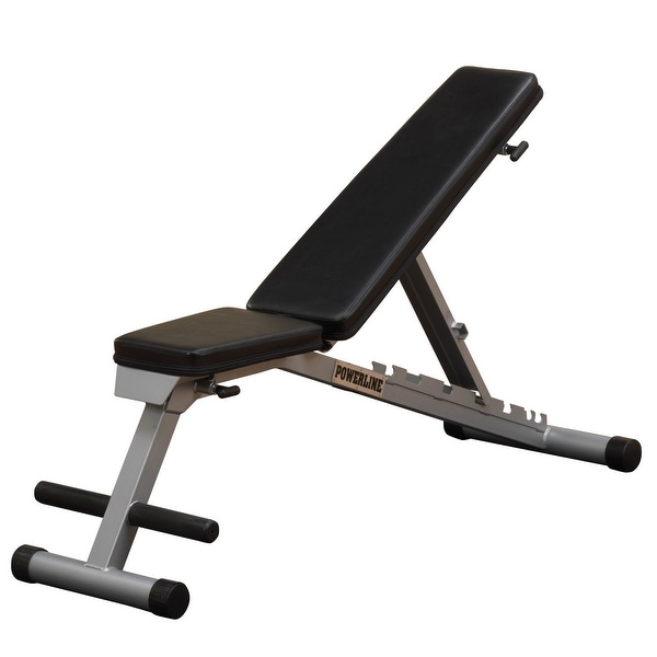 Body-Solid Powerline Folding Flat Incline/Decline Bench - Black