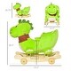 preview thumbnail 3 of 3, 2-in-1 Kids Rocking Chair and Rolling Toy, Plush Dragon Design, 88 lbs Capacity, 18-36 Months