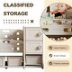 preview thumbnail 8 of 7, Kids Toy Storage Organizer 8 storage cabinet Removable Toy Bins, 4-Tier Book organizers Storage and 2 cabinet storage