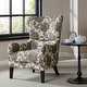 preview thumbnail 1 of 12, Madison Park Leda Swoop Wing Chair Multi