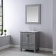 preview thumbnail 1 of 110, Altair Isla Single Bathroom Vanity Set and Aosta White Countertop with Mirror