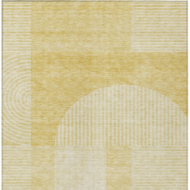 HomeRoots Geometric Transitional Rectangle Outdoor Rug