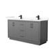 Option Dark Gray / Giotto Quartz Top / Matte Black