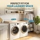 preview thumbnail 2 of 5, 58” Washer and Dryer Countertop with Raised Edges, Topper Organizer Shelf, Over Washer and Dryer Storage Counter, Brown