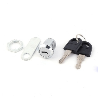 Cabinet 18mm Thread Shaft Security Metal Cylinder Cam Lock w Keys ...