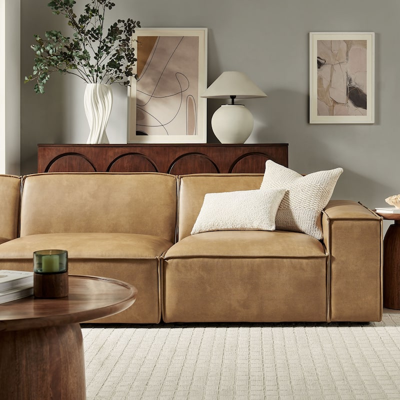 Restore 3-Piece Vegan Leather Modular Sofa Set
