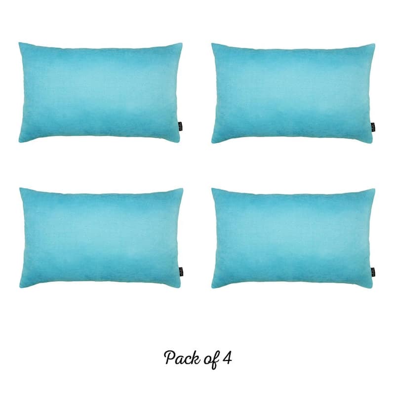 Solid-color Decorative Lumbar Throw Pillow Covers (Set of 4)