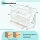 preview thumbnail 4 of 6, Solid Wood Bunk Bed Twin Over Twin Bed w/ Storage Stairs & Drawers