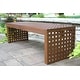 preview thumbnail 3 of 3, Eilaf Checkerboard Oversized Bench - N/A