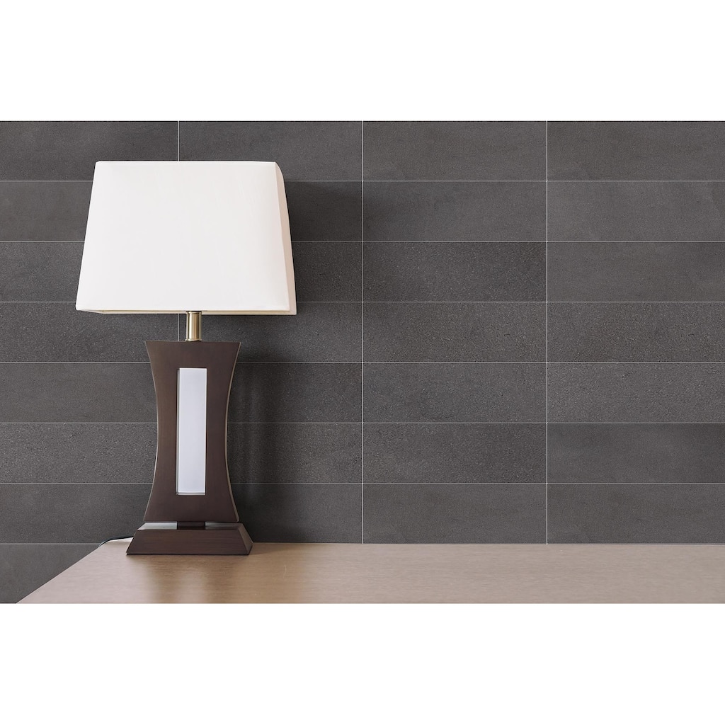 Vulcan Black 3" x 9" Honed Tile