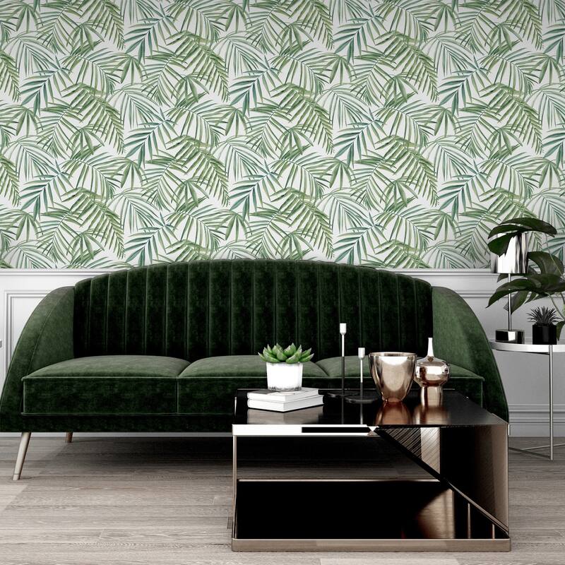 Arthouse Juan Green Palm Leaves Wallpaper