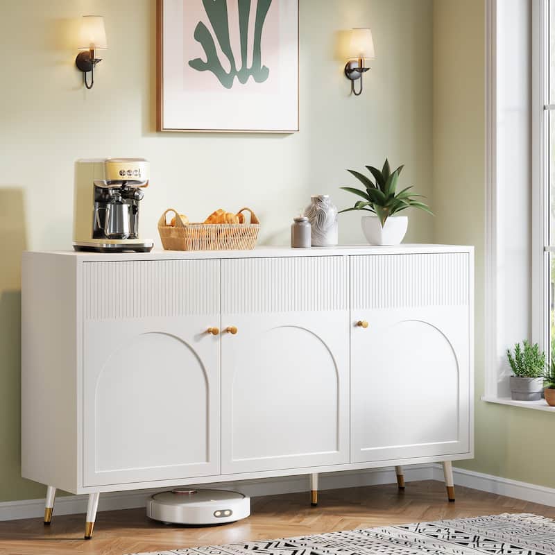 59.06-Inch Sideboard Buffet Cabinet with 3 Doors