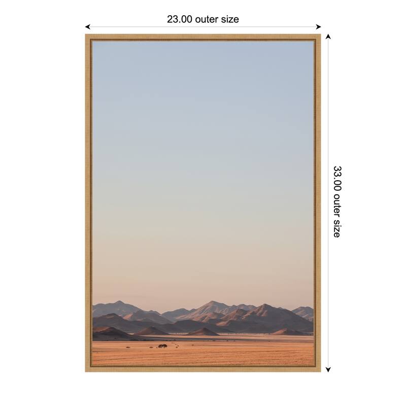 Hotoke by Shot by Clint Framed Canvas Wall Art Print - 23 x 33 in