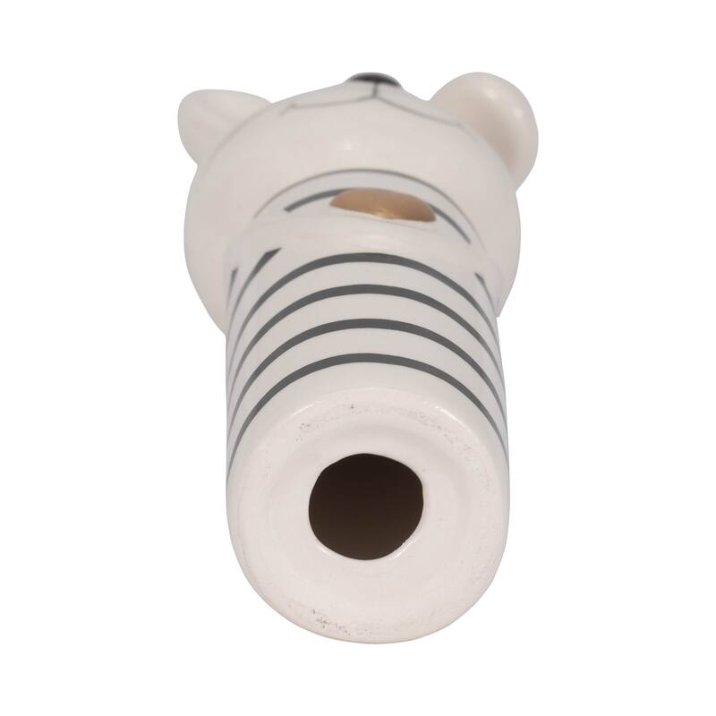 Sagebrook Home Lines Bunny With Gold Heart, White/Black