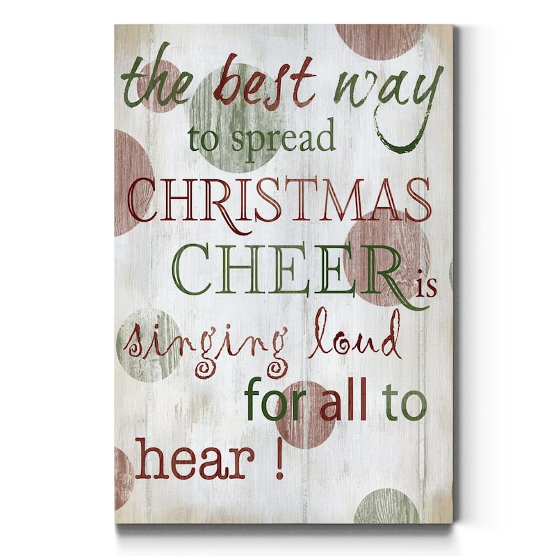 Christmas Cheer -Premium Gallery Wrapped Canvas - Ready to Hang