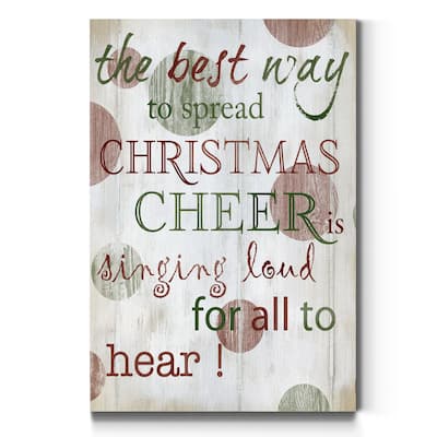 Christmas Cheer -Premium Gallery Wrapped Canvas - Ready to Hang