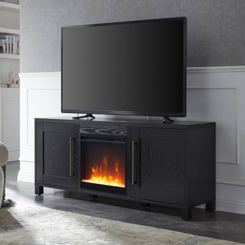 Chabot TV Stand with Crystal Fireplace