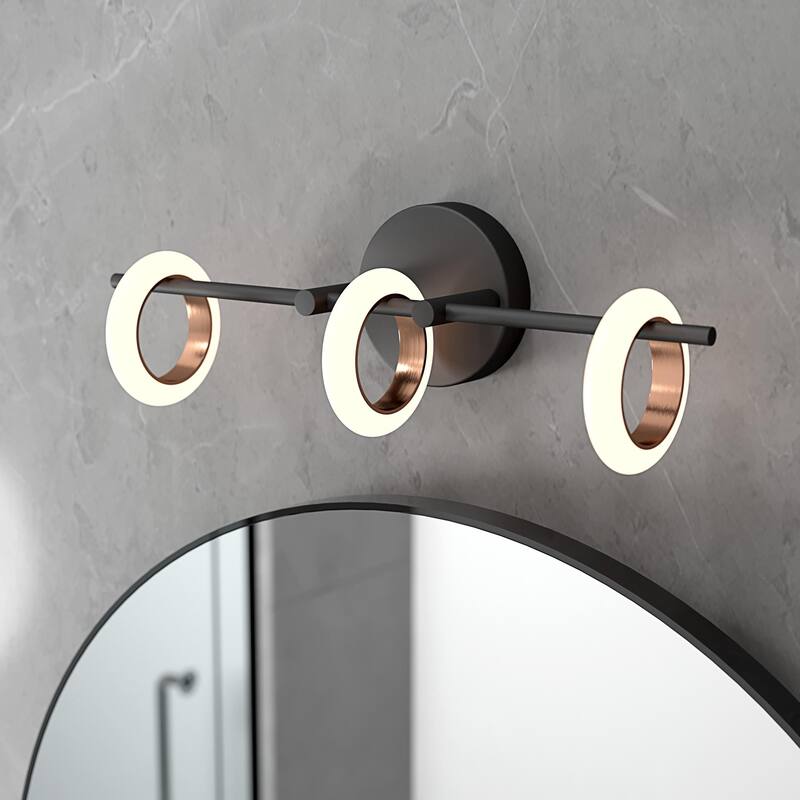 OROMA HOME Loop 3-Light Integrated-LED Bathroom Vanity Light
