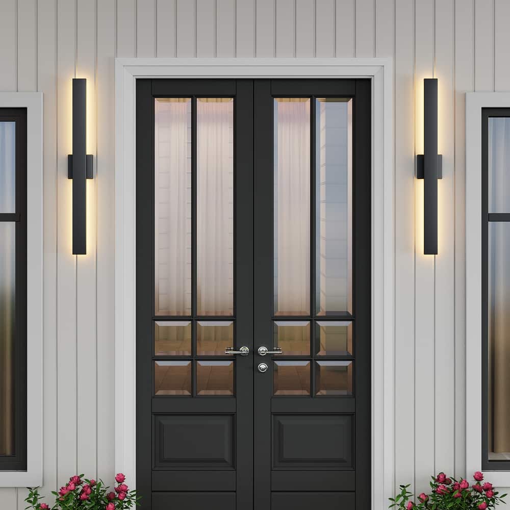 2-Pack Outdoor LED Wall Sconce Light Fixture