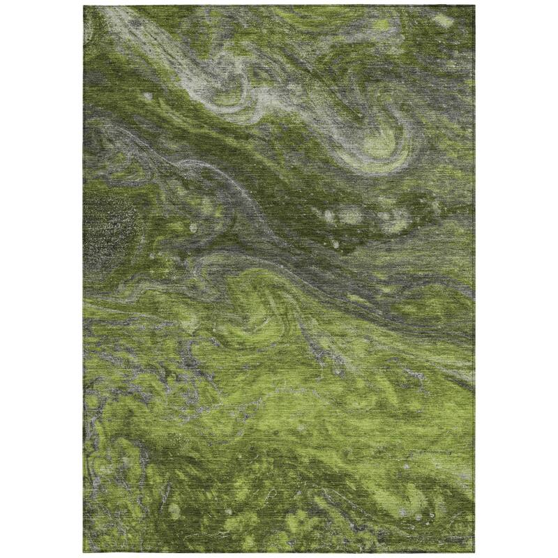 HomeRoots Abstract Transitional Rectangle Outdoor Rug