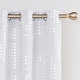 preview thumbnail 43 of 62, Room Darkening Silver Foil Pattern Grommet Curtains 2 Panels