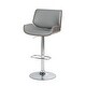 preview thumbnail 21 of 35, Glitzhome Mid-century Modern Height-adjustable Swivel Counter Bar Stool ONE GREY