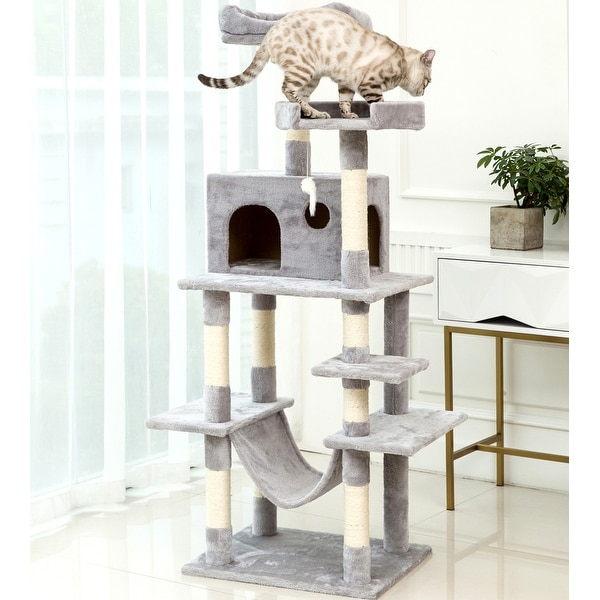 Shop Go Pet Club Cat Tree Furniture Brown 47 inches High Free