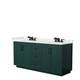 Option Green, Black Trim, White Quartz Top