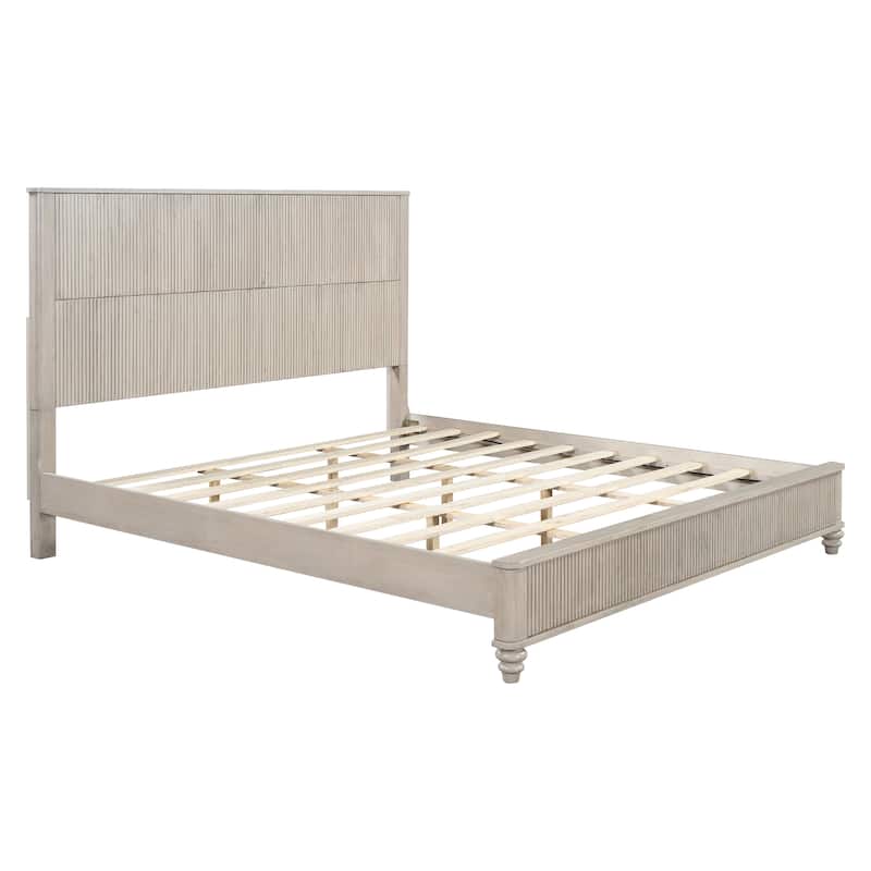 King Platform Bed Frame with Headboard