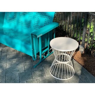 Lassen Outdoor 16-inch Round Side Table by Christopher Knight Home