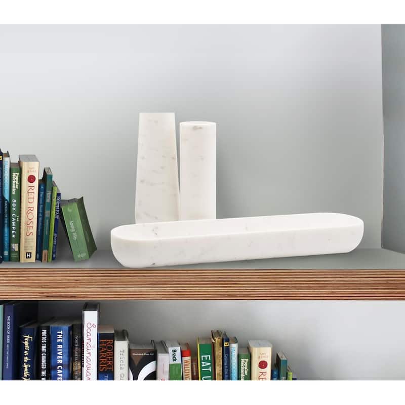 Nizzoli White Vase- Cylindrical