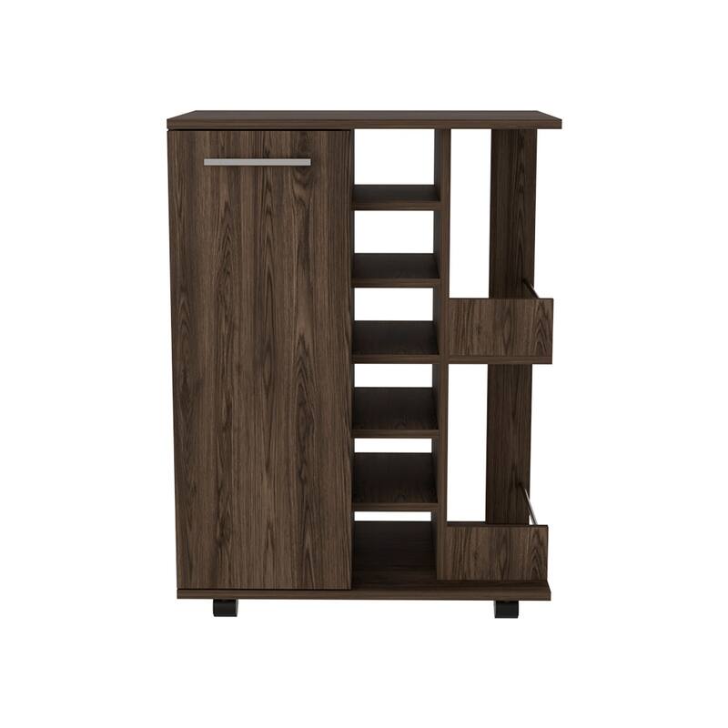 Bar Cart Wells, Four Casters for Kitchen, Party and Living Room