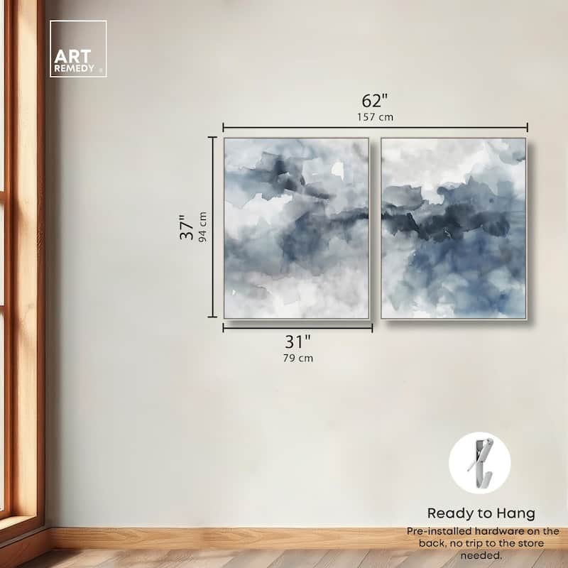 Calming Tides Canvas Set of 2 by Art Remedy