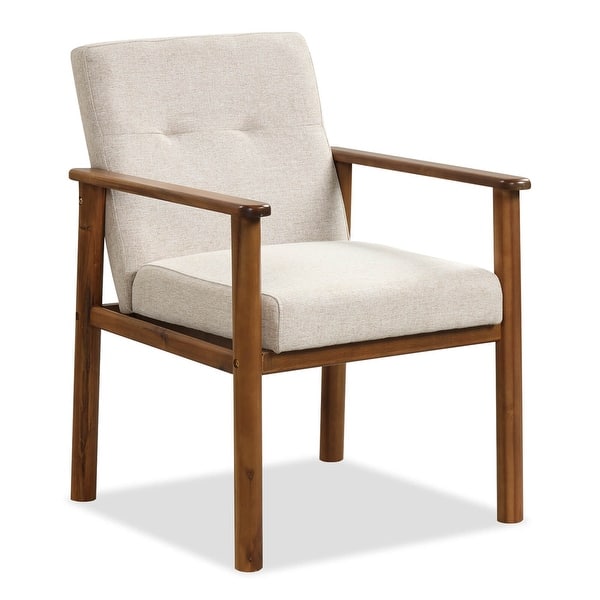slide 2 of 10, Costway Modern Accent Chair Upholstered Linen Fabric Armchair with 1 PC