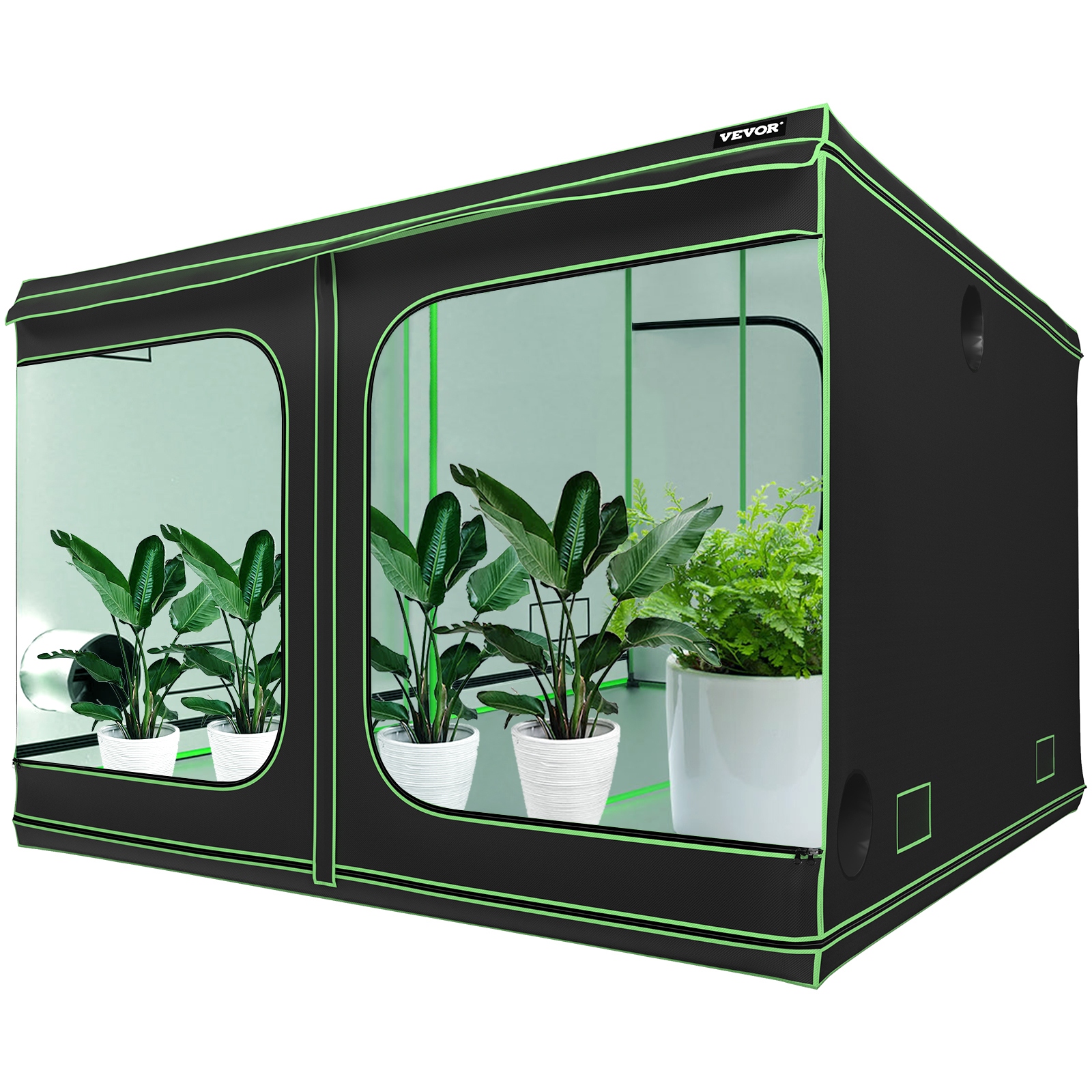 VEVOR Grow Tent Hydroponics Mylar Grow Room with Observation