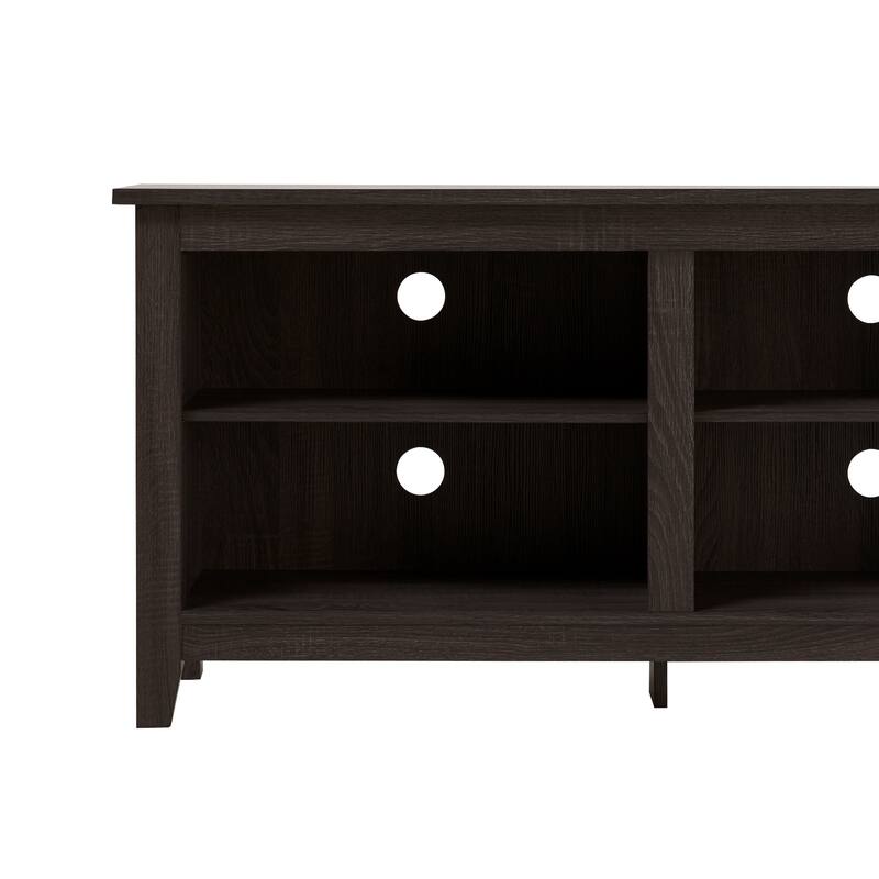 Modern 3-Shelf Open Storage TV Stand Suitable for Different Corners