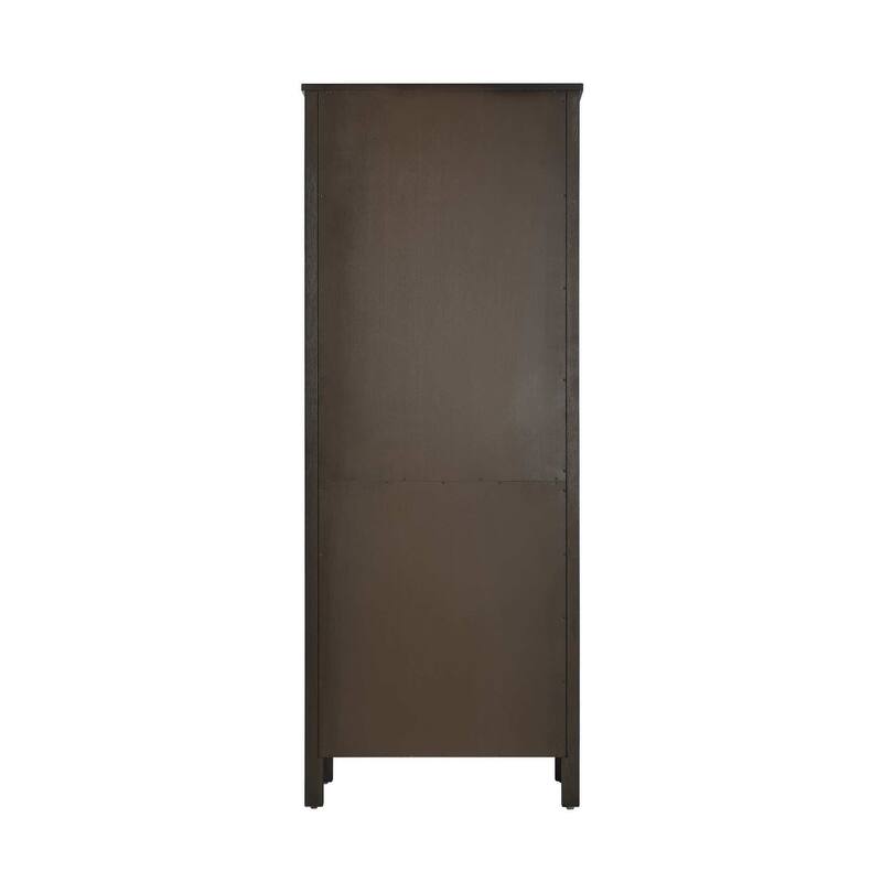 Winslow 16-28 Inch Bath Storage Glass Cabinet