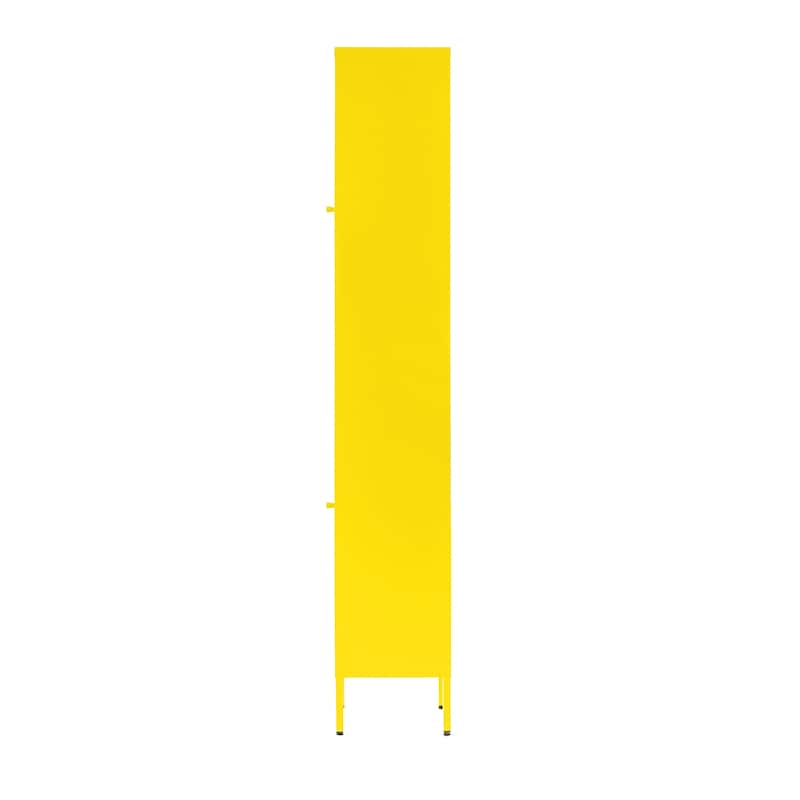 Aviva 71-inch Yellow Two Door Metal Cabinet