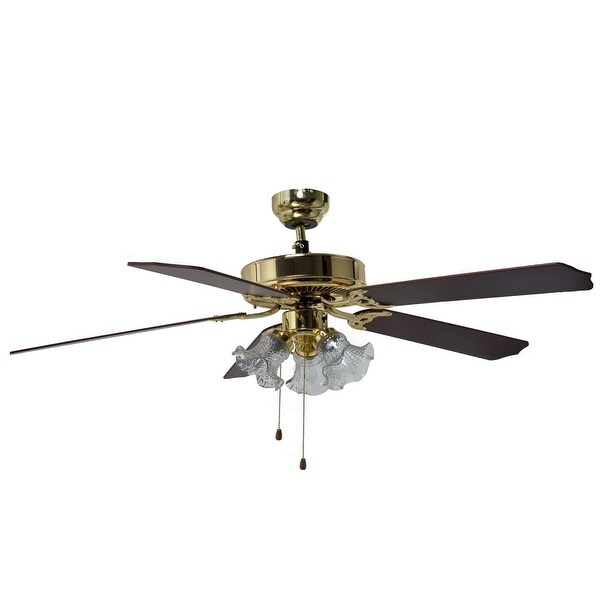 Shop Boston Harbor CF-78021L Three Light Ceiling Fan, 52 ...