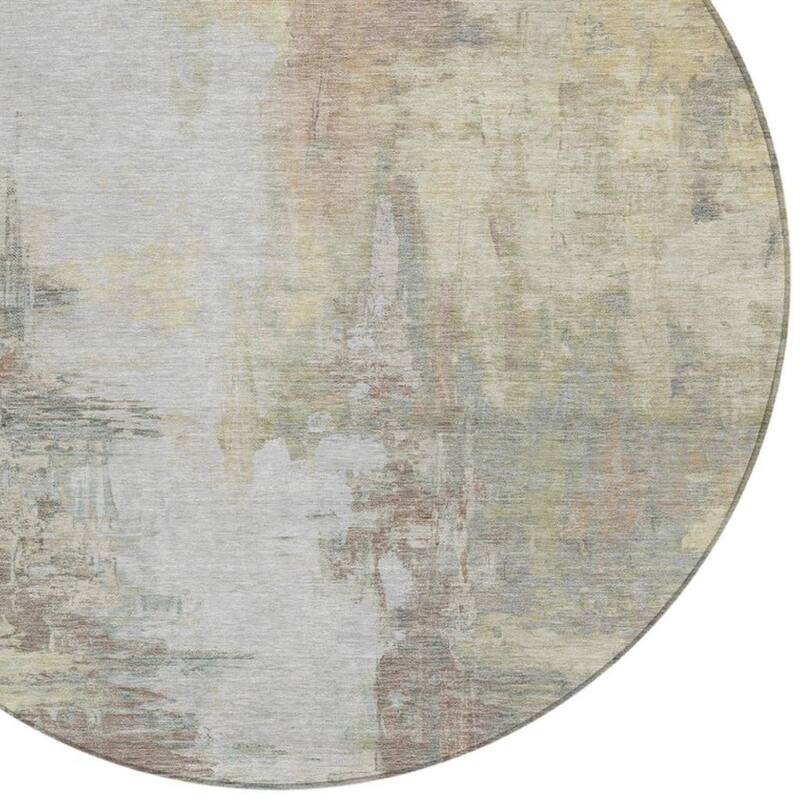 HomeRoots Abstract Transitional Rectangle Outdoor Rug