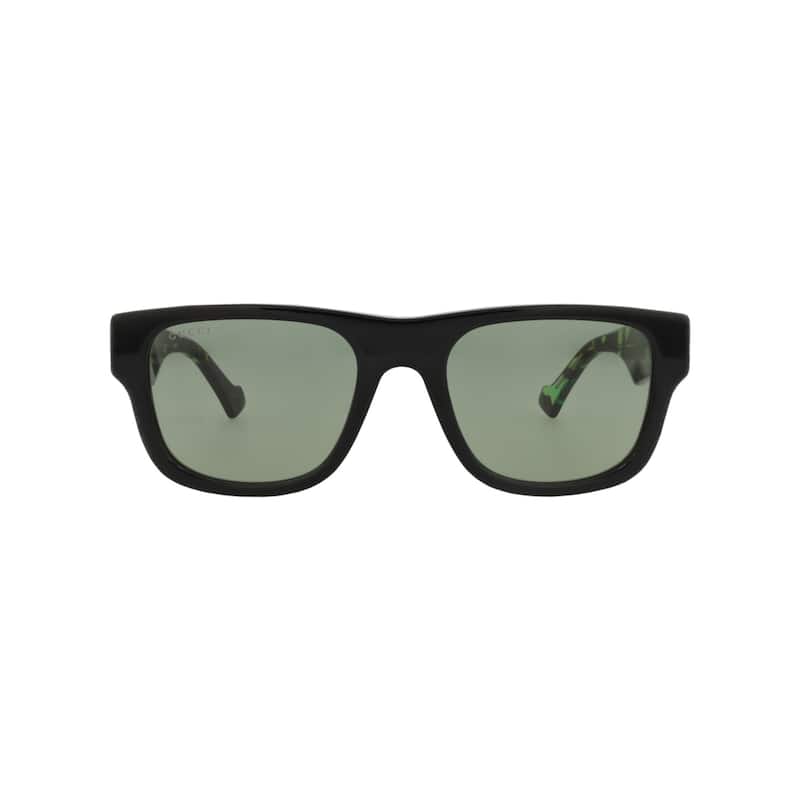 Gucci Square-Frame Recycled Acetate Sunglasses - Black Havana Green - NS