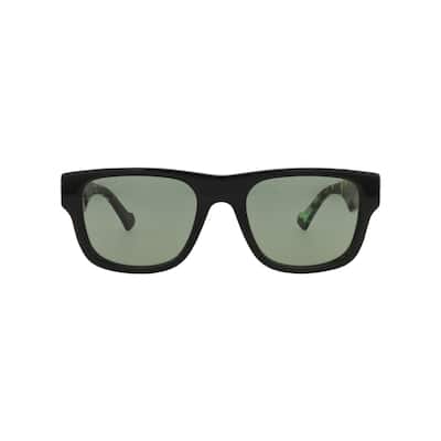 Gucci Square-Frame Recycled Acetate Sunglasses - Black Havana Green - NS