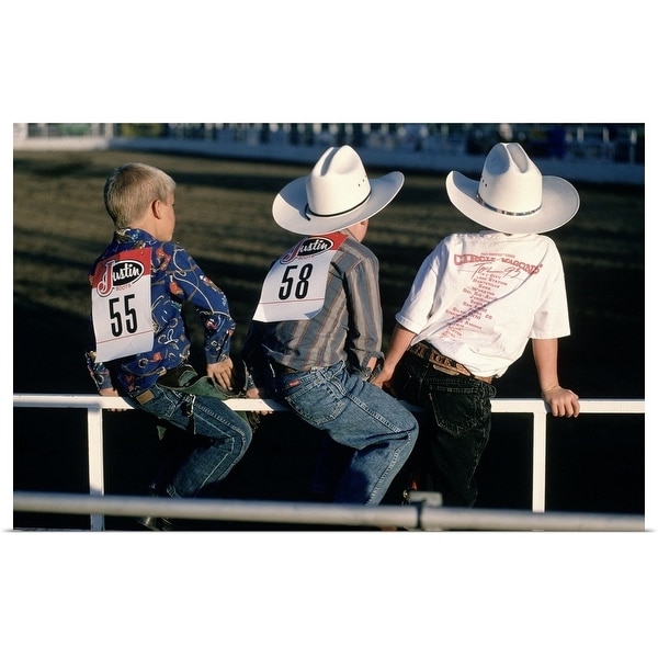 "Boys at the rodeo, Steamboat Springs, CO" Poster Print