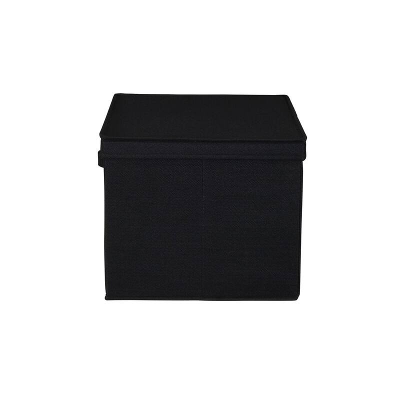Household Essentials Wide Storage Box with Lid Box, Set of 2 - N/A